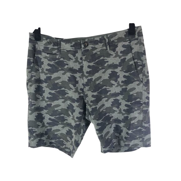 7Diamonds Cloudbreak Performance Shorts Camouflage Moisture Wicking Gray 34 - Picture 1 of 3